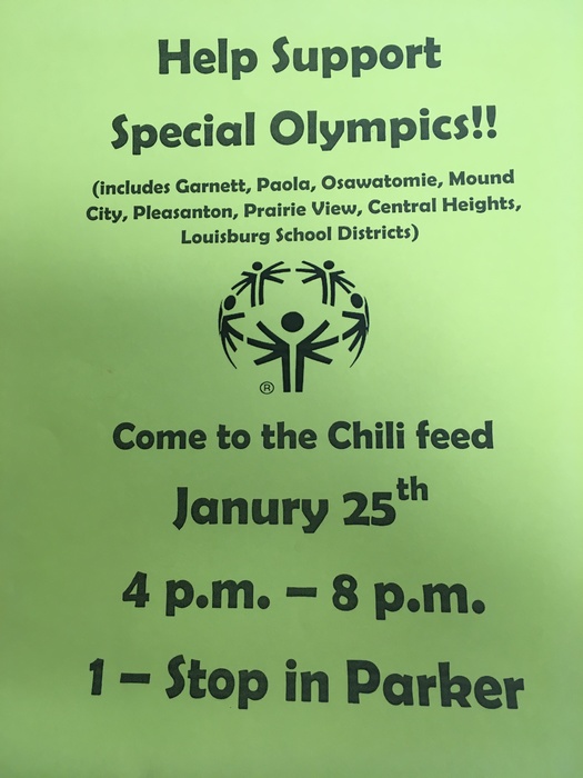 Special Olympics Chili Feed